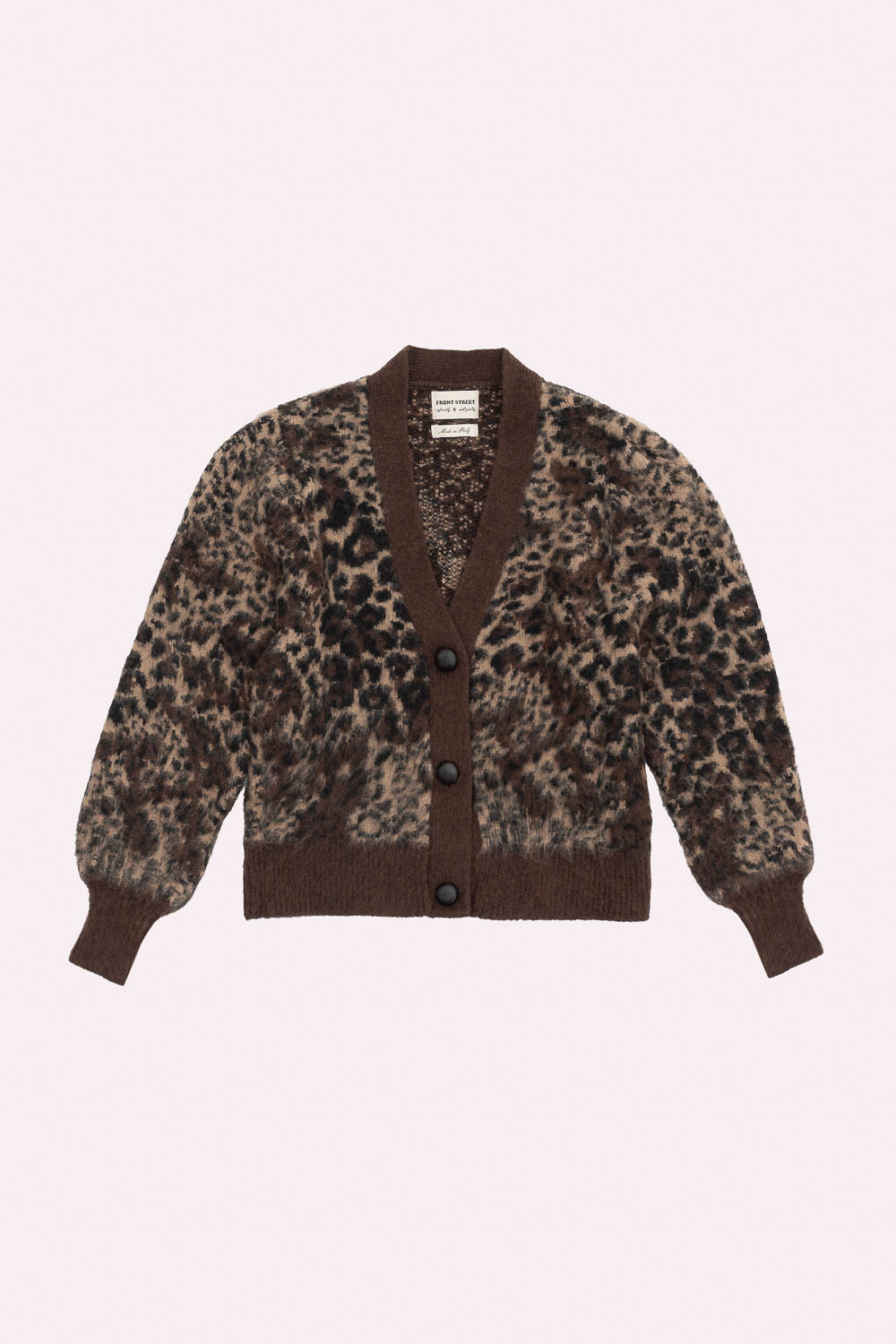 FLUFFY KNITTED CARDIGAN