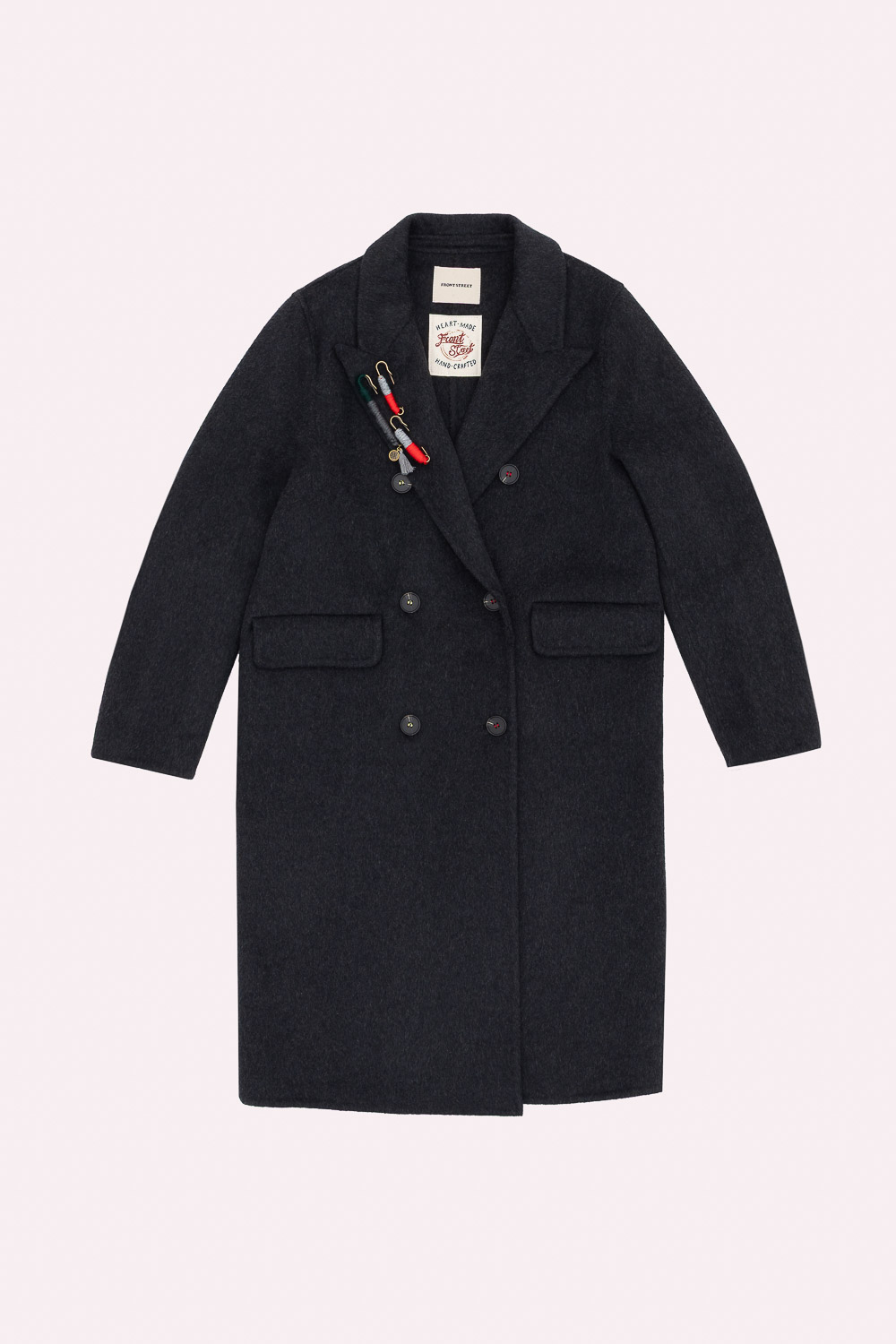 PINS WOOL COAT
